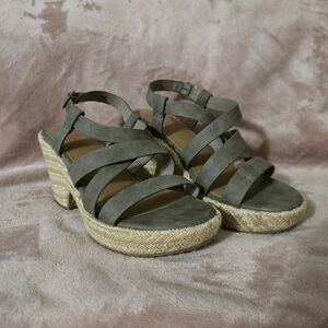 JellyPop Gray Wedge Sandals
